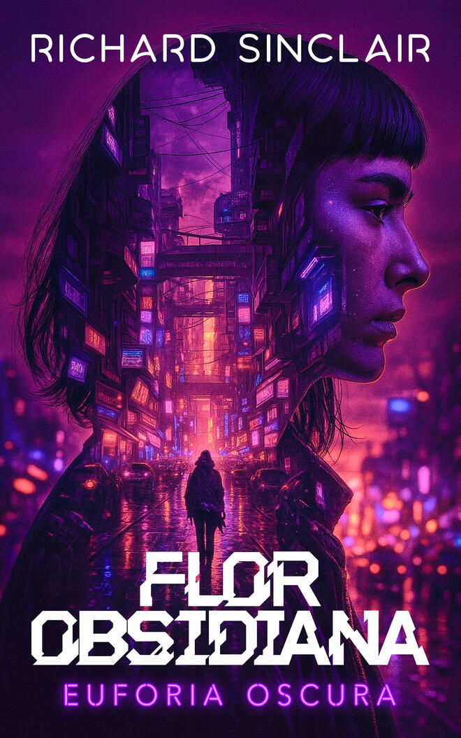 Portada de Flor Obsidiana: Euforia Oscura, de Richard Sinclair